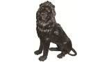 Massive Bronze Statue of a Lion Signed by Barye