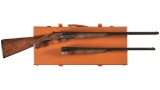 Engraved, Gold Inlaid Winchester Model 23 Shotgun Two Barrel Set