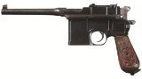 World War I Mauser Model 1896 Red-9 Broomhandle Pistol