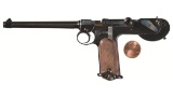 Miniature of a DWM Borchardt 1893 Semi-Automatic Pistol