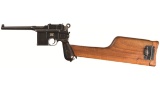 Von Lengerke & Detmold Mauser Model 1896 Large Ring Broomhandle