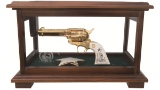 Gold Denise Thirion Engraved Colt Single Action Army Revolver