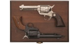Two Factory Engraved Colt Single Action Army Revolvers with Case