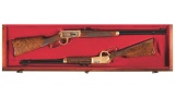 Cased Winchester One of One Thousand Matched Set of Lever Action