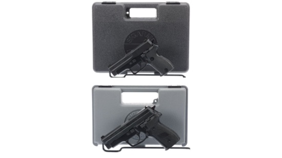 Two SIG Sauer Semi-Automatic Pistols with Cases