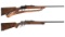 Two Sharps Arms Co. Model 1878 Borchardt Style Rifles