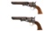 Two Civil War Era Colt Model 1849 Pocket Percussion Revolvers