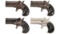 Four Remington Double Derringers
