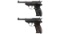 Two German World War II Walther P.38 Semi-Automatic Pistols