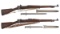 Two World War II U.S. Remington Bolt Action Rifles with Bayonets