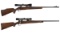 Two Scoped Bolt Action Sporting Rifles