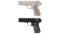 Two Colt Model 1903 Pocket Hammerless Semi-Automatic Pistols