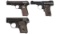Three American Semi-Automatic Pocket Pistols