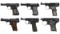Six Semi-Automatic Pocket Pistols