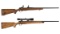 Two Sako L61R Bolt Action Sporting Rifles