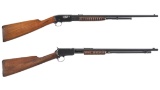 Two American Slide Action Rifles