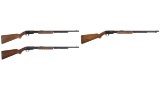 Three Winchester Model 61 Slide Action Rifles
