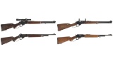Four Marlin Model 366 Lever Action Rifles