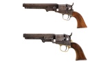 Two Civil War Era Colt Model 1849 Pocket Percussion Revolvers