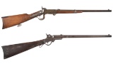 Two U.S. Civil War Saddle Ring Percussion Carbines