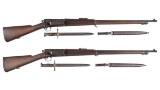 Two U.S. Springfield Krag-Jorgensen Rifles with Bayonets