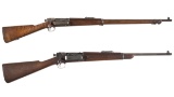 Two U.S. Springfield Krag-Jorgensen Bolt Action Long Guns