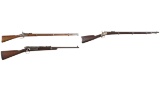 Three Antique Military Long Guns