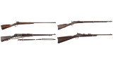 Four Antique Long Guns