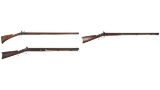 Three Antique American Muzzle Loading Long Guns
