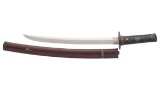 Two Japanese Wakizashi-Length Swords