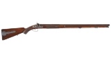 William Powell & Son Half-Stock Two-Groove Percussion Rifle