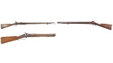 Two Antique Military Long Guns and a Training Rifle