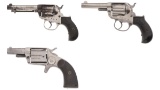 Three Colt Revolvers