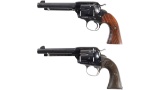 Two First Gen. Colt Bisley Model Single Action Army Revolvers