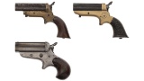 Three Sharps Four Barrel Pepperboxes