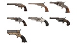 Seven American Antique Handguns