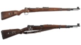 Two World War II German Military Mauser Bolt Action Rifles