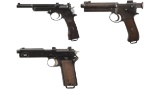 Three Austrian Military Pattern Semi-Automatic Pistols
