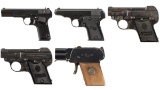 Five European Semi-Automatic Pistols