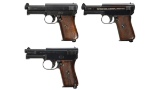 Three German Mauser Semi-Automatic Pistols