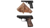 Two German Proofed Semi-Automatic Pistols