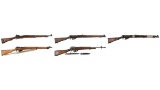 Five British Commonwealth Military Pattern Bolt Action Longarms