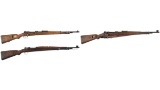 Three European Military Mauser Pattern Bolt Action Rifles