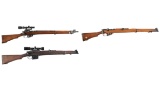 Three British Commonwealth Military Lee-Enfield Pattern Rifles