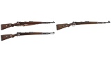 Three German Military Proofed K98 Bolt Action Rifles