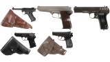 Five European Military Semi-Automatic Pistols