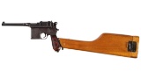 Mauser Model 1930 Broomhandle Semi-Automatic Pistol with Stock