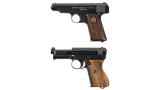 Two German Commercial Semi-Automatic Pistols