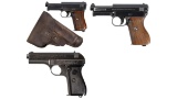 Three European Semi-Automatic Pistols