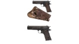 Two Colt Model 1911 Semi-Automatic Pistols